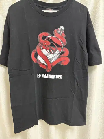 ELLEGARDEN 블랙 컬러 뱀 티셔츠 XL