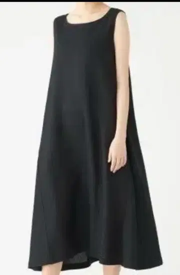 MUJI 프렌치 린넨 슬리브리스 롱 원피스 S 사이즈