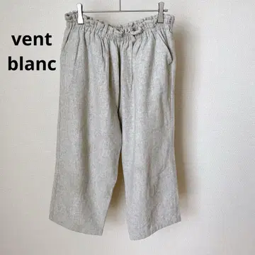 반 블랑 와이드 팬츠 모 레이온 혼방 허리밴딩