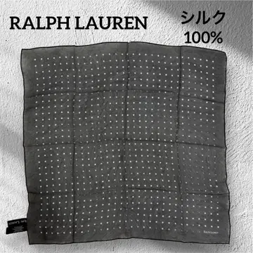 RALPH LAUREN 랄프 로렌 미니 스카프 실크 100%