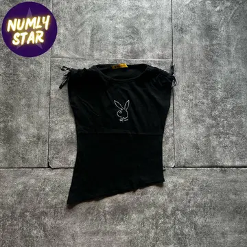 archive grunge rabbit tank top y2k black