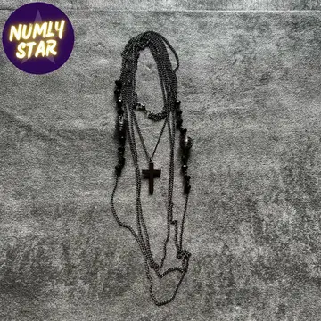 archive grunge cross necklace y2k