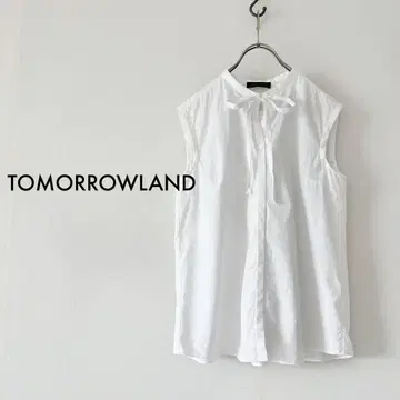 TOMORROWLAND 코튼 브로드 보타이 셔츠