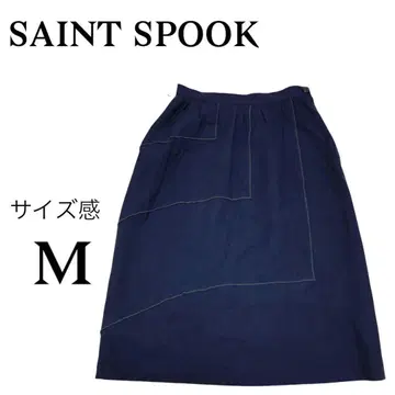 P1751 SAINT SPOOK 스커트 무릎 기장 안감 부착 울 100%