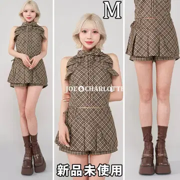 다리치 darich 체크 스커트 라이크 숏 팬츠 브라운 M