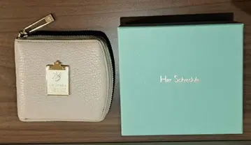 하스 스케줄 접이식 지갑 프렌치 라떼 아이보리 베이지