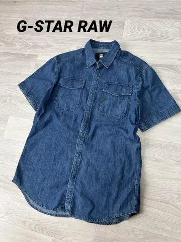 G-STAR RAW 반팔 데님 셔츠 L
