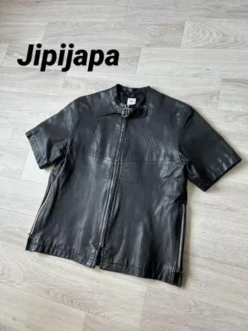 Jipijapa 히피하파 반팔 가죽 자켓 2