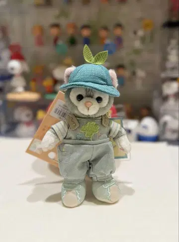 상하이 디즈니 내추럴 컬러 젤라토니 봉제 인형 키링