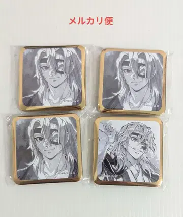 귀멸의 칼날 ufotable DINING 우즈이 텐겐 캔뱃지 4개 세트