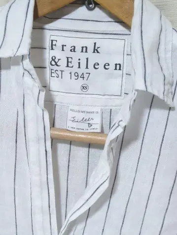 frank&eileen eileen 린넨 스키퍼 셔츠 스트라이프