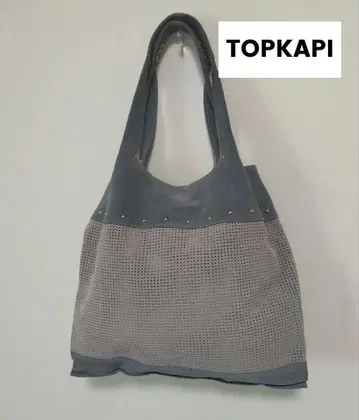 TOPKAPI 탑카피 스웨이드 그레이트 토트 숄더백 스터드