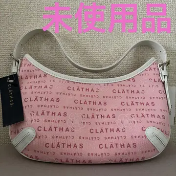 택 포함 CLATHAS 핑크 로고 원숄더백