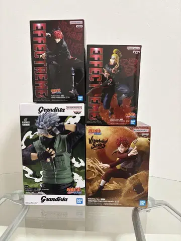 나루토 피규어 전갈 데이다라 가아라 하타케 카카시 4종 세트