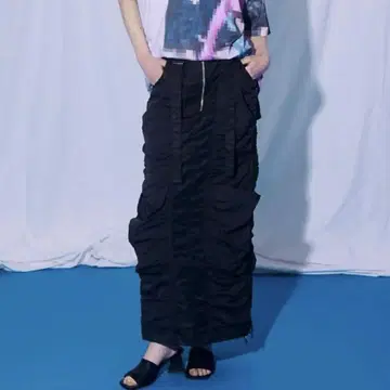 메종 스페셜 나일론 카고 스커트