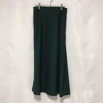 라다리스타 M 그린 허리밴딩 롱 스커트 플레어 포켓 부착
