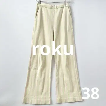 6(ROKU) 코튼 스트라이프 고메 팬츠 코튼 스트라이프