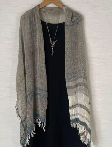 새상품 tamaki niime 타마키니이메 루츠 숄 MIDDLE