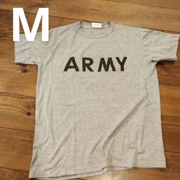 그레이 ARMY 반팔 티셔츠 구제 의류 빈티지 M