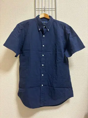 Ralph Lauren 랄프 로렌 네이비 반팔 셔츠 시어서커