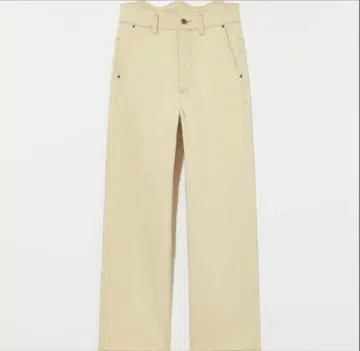 Eaphi 베이지 WAVE DESIGN HIGH WAIST DENIM