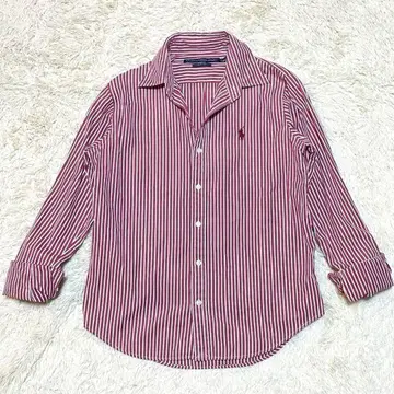 랄프 로렌 스포츠 RALPH LAUREN 스트라이프 셔츠 호스 자수
