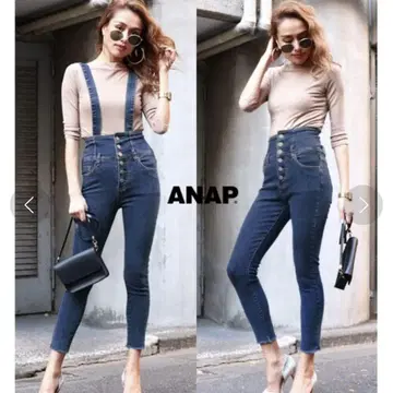 ANAP 2WAY 하이웨스트 데님 살로펫