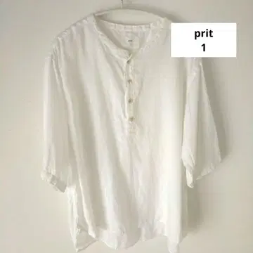 prit 린넨 100% 셔츠 새상품급