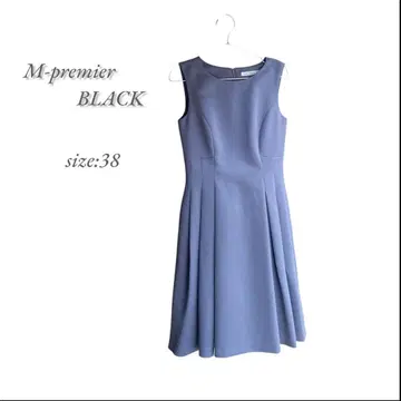 [새상품급] M-PREMIER BLACK 38 원피스 슬리브리스 블루