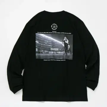 이쿠이녹스 은퇴 기념 그래픽 롱 슬리브 티셔츠 (블랙/Black) XL