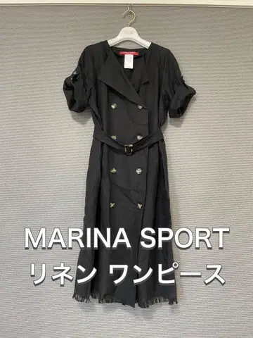 MARINA SPORT 마리나 리나르디 마리나 스포츠 린넨 원피스 M