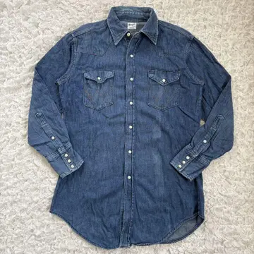 Wrangler 60s 70s USA제 27MW 데님 웨스턴 셔츠