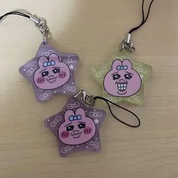 빤쮸토끼 스트랩 3개 세트