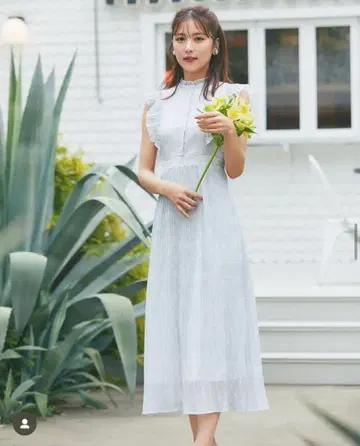 tocco 택 포함 플라워 프린트 쉬폰 플리츠 원피스