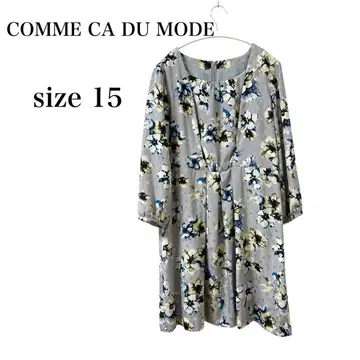 COMME CA DU MODE 15호 꽃무늬 플레어 원피스