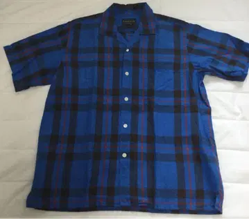 PENDLETON 린넨 코튼 오픈 카라 반팔 셔츠