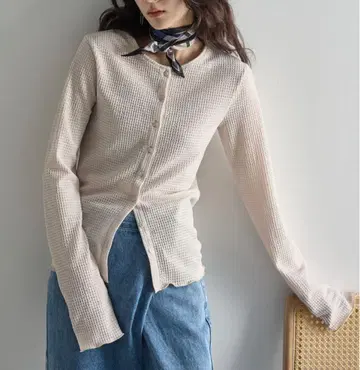 THE YOn 2WAY 리플 자카드 썸머 가디건 아이보리