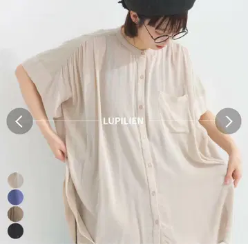 lupilien 루피리안 새상품 레이온 양류 드레이프 빅 브라우스
