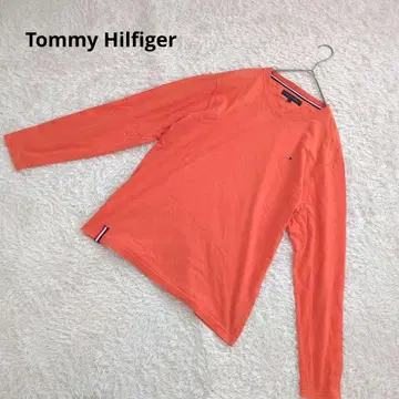 Tommy Hilfiger 긴팔 티셔츠 M 사이즈 오렌지
