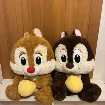 새상품: 칩과 데일 봉제 인형 세트 (택 포함)