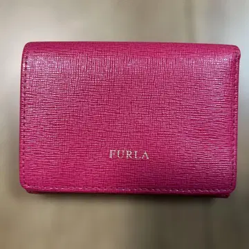 FURLA 훌라 핑크 3단 폴더형 지갑