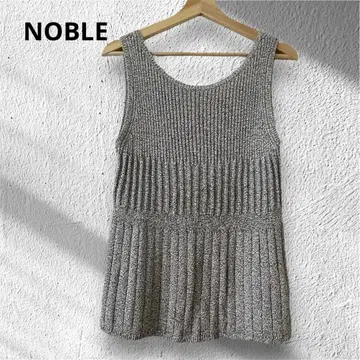 NOBLE 새상품급 21SS 헨케이 리브 니트 탱크 썸머 니트
