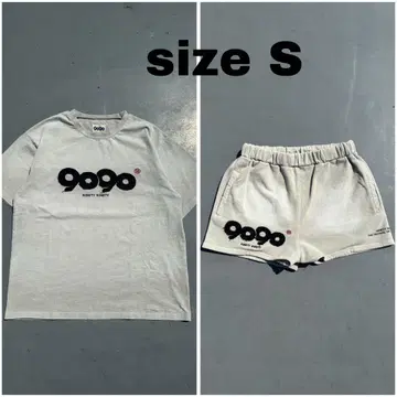 9090 그레이 티셔츠 숏팬츠 세트 S