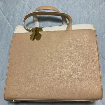 TOUS 핑크 베이지 화이트 핸드백