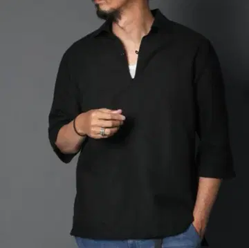 The DUFFER of St.GEORGE 마 혼방 스키퍼 셔츠