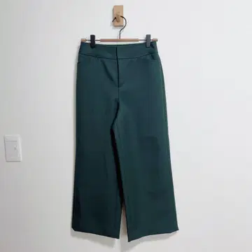 미쉘 클랑 MICHEL KLEIN 와이드 팬츠  깔끔한 오피스  그린