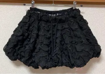 릴릴리 릴릴리 벌룬 미니 스커트 블랙