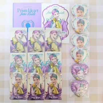 조 리키치 Prism Heart June Bride 카드 캔뱃지
