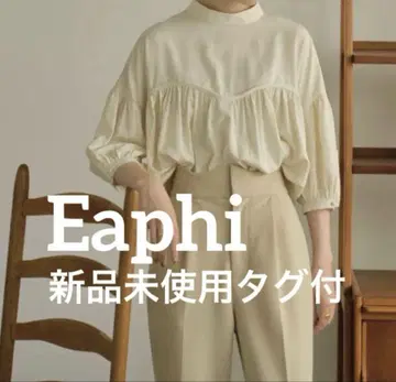 택 포함 새상품 Eaphi 요크 스위칭 블라우스