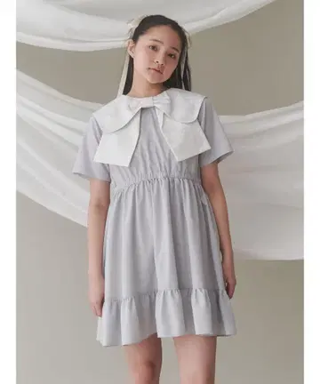 merry jenny / BIG ribbon frill 미니 원피스